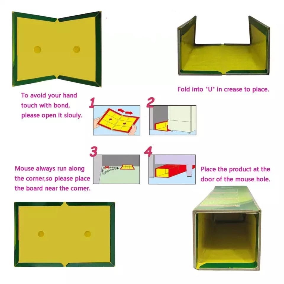 Mouse Trap Glue Pad, Sticky Rat Mouse Board, Mouse Rat Snake Bugs Mice Catcher, Mouse Catcher Glue Board, Mice Professional Strength Glue And Foldable Cardboard Mouse Trap Glue Pad, Sticky Rat Mouse Board, Mouse Rat Snake Bugs Mice Catcher, Mouse Catcher Glue Board, Mice Professional Strength Glue And Foldable Cardboard